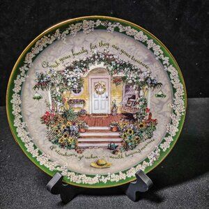 Cherish Your Family Porcelain Plate By Glenna Kurz